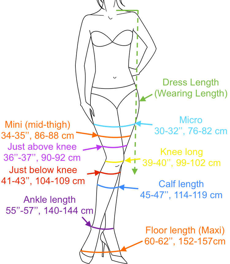 Skirt Length Chart